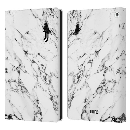 Juventus Football Club Marble White Leather Book Wallet Case Cover For Amazon Fire HD 8/Fire HD 8 Plus 2020