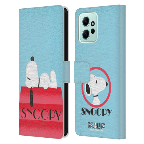 Peanuts Snoopy Deco Dreams House Leather Book Wallet Case Cover For Xiaomi Redmi 12