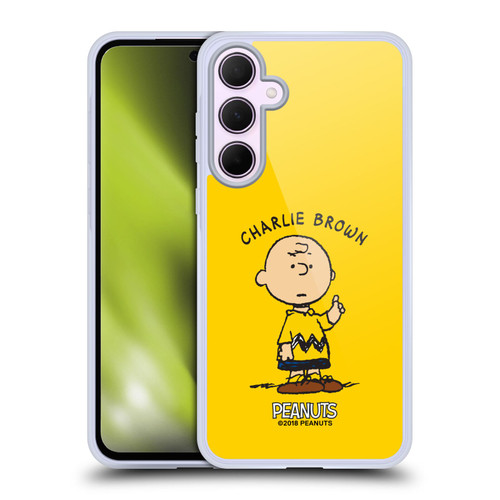 Peanuts Characters Charlie Brown Soft Gel Case for Samsung Galaxy A35 5G