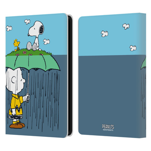 Peanuts Halfs And Laughs Charlie, Snoppy & Woodstock Leather Book Wallet Case Cover For Amazon Kindle Paperwhite 5 (2021)