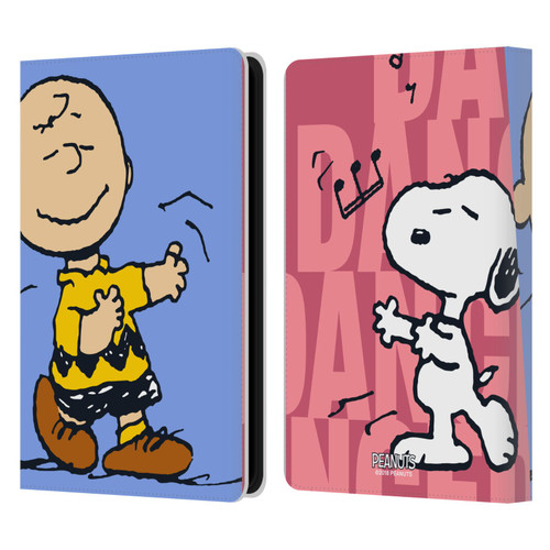 Peanuts Halfs And Laughs Snoopy & Charlie Leather Book Wallet Case Cover For Amazon Kindle Paperwhite 5 (2021)