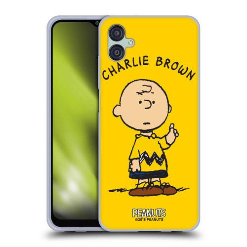 Peanuts Characters Charlie Brown Soft Gel Case for Samsung Galaxy M04 5G / A04e