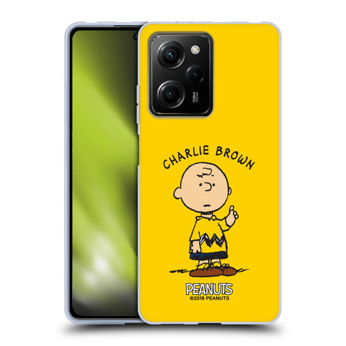 Peanuts Characters Charlie Brown Soft Gel Case for Xiaomi Redmi Note 12 Pro 5G