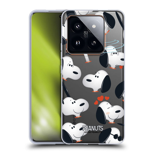 Peanuts Character Patterns Snoopy Soft Gel Case for Xiaomi 14 Pro