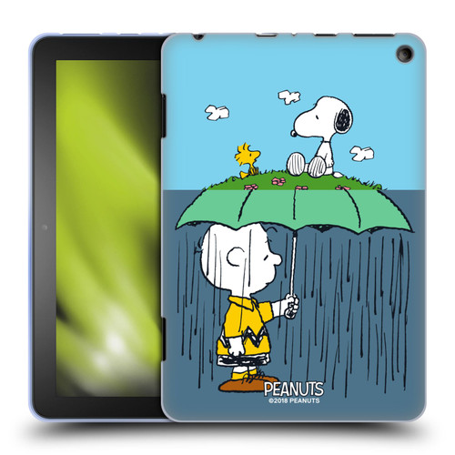 Peanuts Halfs And Laughs Charlie, Snoppy & Woodstock Soft Gel Case for Amazon Fire HD 8/Fire HD 8 Plus 2020
