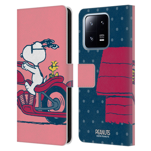 Peanuts Halfs And Laughs Snoopy & Woodstock Leather Book Wallet Case Cover For Xiaomi 13 Pro 5G