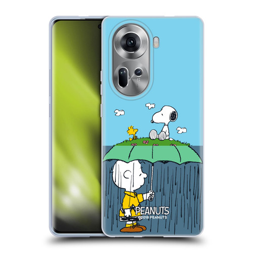 Peanuts Halfs And Laughs Charlie, Snoppy & Woodstock Soft Gel Case for OPPO Reno11