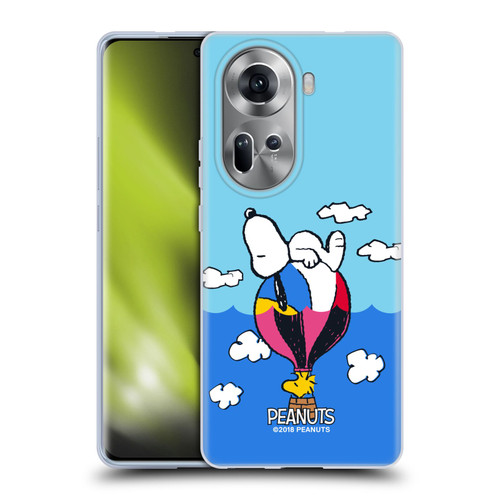 Peanuts Halfs And Laughs Snoopy & Woodstock Balloon Soft Gel Case for OPPO Reno11