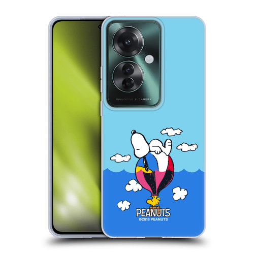 Peanuts Halfs And Laughs Snoopy & Woodstock Balloon Soft Gel Case for OPPO Reno11 F 5G / F25 Pro 5G
