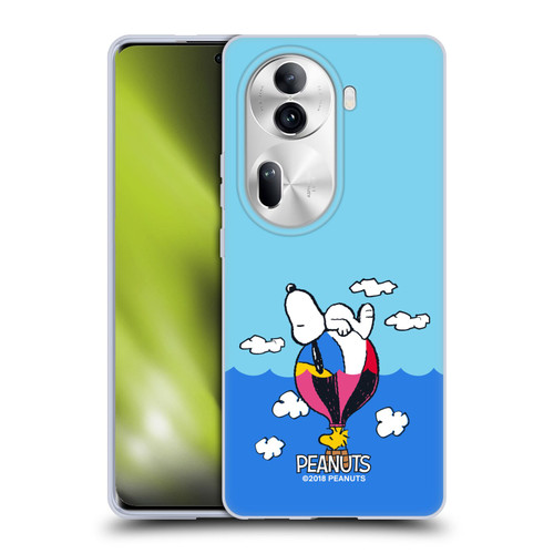 Peanuts Halfs And Laughs Snoopy & Woodstock Balloon Soft Gel Case for OPPO Reno11 Pro