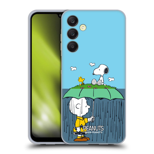 Peanuts Halfs And Laughs Charlie, Snoppy & Woodstock Soft Gel Case for Samsung Galaxy A25 5G