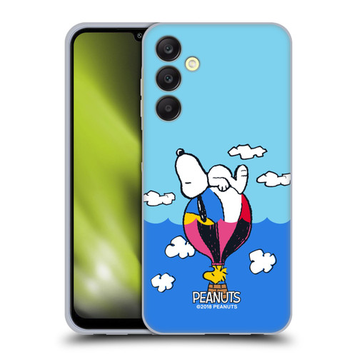 Peanuts Halfs And Laughs Snoopy & Woodstock Balloon Soft Gel Case for Samsung Galaxy A25 5G