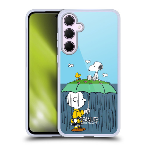 Peanuts Halfs And Laughs Charlie, Snoppy & Woodstock Soft Gel Case for Samsung Galaxy A35 5G