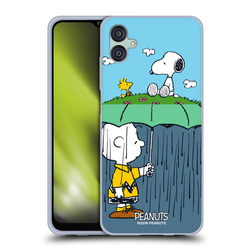 Peanuts Halfs And Laughs Charlie, Snoppy & Woodstock Soft Gel Case for Samsung Galaxy M04 5G / A04e