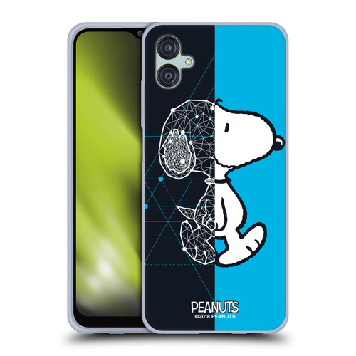Peanuts Halfs And Laughs Snoopy Geometric Soft Gel Case for Samsung Galaxy M04 5G / A04e