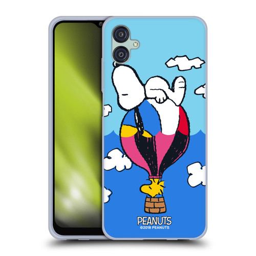 Peanuts Halfs And Laughs Snoopy & Woodstock Balloon Soft Gel Case for Samsung Galaxy M04 5G / A04e