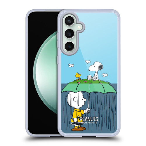 Peanuts Halfs And Laughs Charlie, Snoppy & Woodstock Soft Gel Case for Samsung Galaxy S23 FE 5G