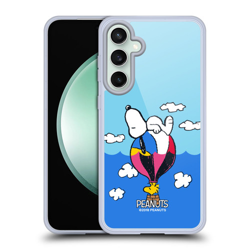Peanuts Halfs And Laughs Snoopy & Woodstock Balloon Soft Gel Case for Samsung Galaxy S23 FE 5G