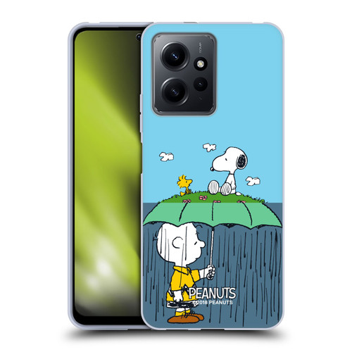 Peanuts Halfs And Laughs Charlie, Snoppy & Woodstock Soft Gel Case for Xiaomi Redmi Note 12 4G