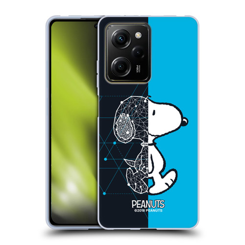 Peanuts Halfs And Laughs Snoopy Geometric Soft Gel Case for Xiaomi Redmi Note 12 Pro 5G