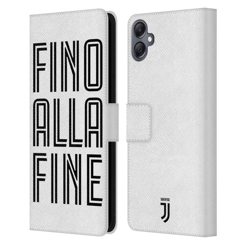 Juventus Football Club Type Fino Alla Fine White Leather Book Wallet Case Cover For Samsung Galaxy A05