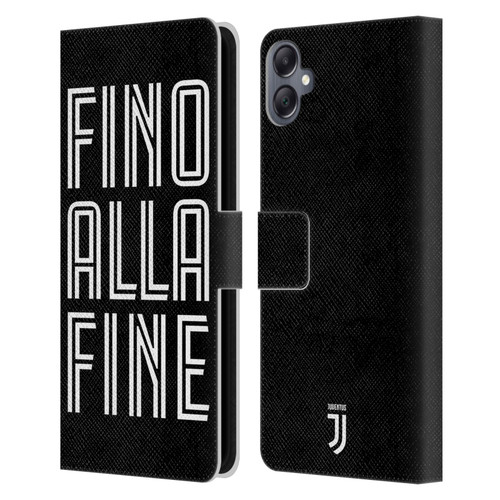 Juventus Football Club Type Fino Alla Fine Black Leather Book Wallet Case Cover For Samsung Galaxy A05