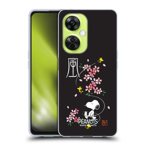 Peanuts Oriental Snoopy Cherry Blossoms Soft Gel Case for OnePlus Nord CE 3 Lite 5G