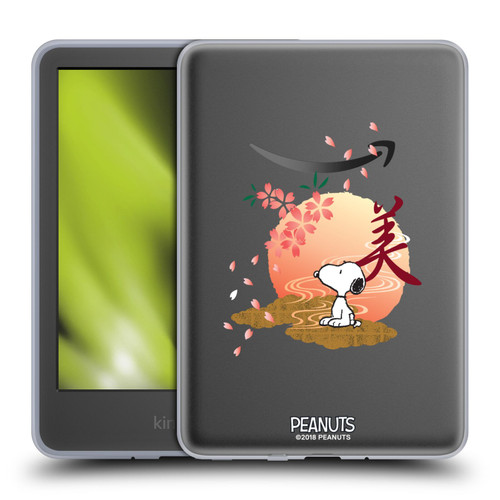 Peanuts Oriental Snoopy Sakura Soft Gel Case for Amazon Kindle 11th Gen 6in 2022