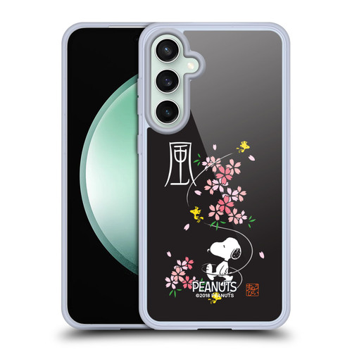Peanuts Oriental Snoopy Cherry Blossoms Soft Gel Case for Samsung Galaxy S23 FE 5G & MagSafe