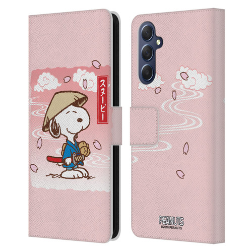 Peanuts Oriental Snoopy Samurai Leather Book Wallet Case Cover For Samsung Galaxy M54 5G