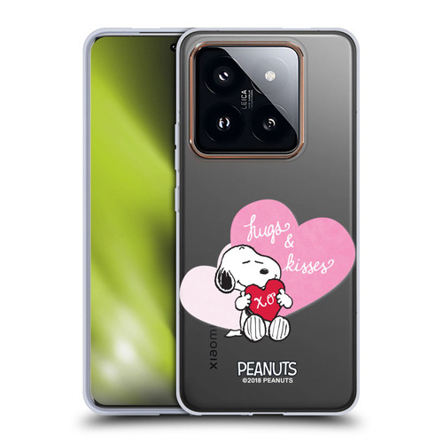 Peanuts Sealed With A Kiss Snoopy Hugs And Kisses Soft Gel Case for Xiaomi 14 Pro