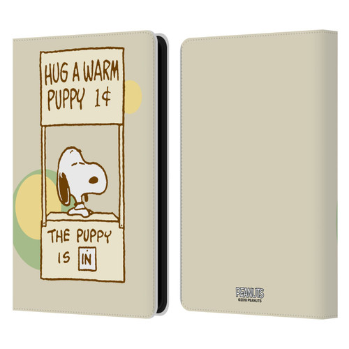 Peanuts Snoopy Hug Warm Leather Book Wallet Case Cover For Amazon Kindle Paperwhite 5 (2021)