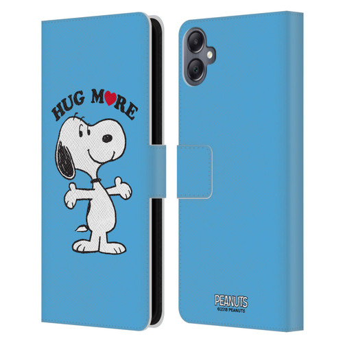 Peanuts Snoopy Hug More Leather Book Wallet Case Cover For Samsung Galaxy A05