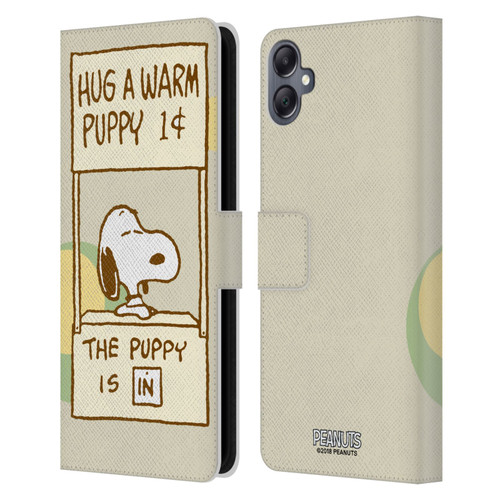 Peanuts Snoopy Hug Warm Leather Book Wallet Case Cover For Samsung Galaxy A05