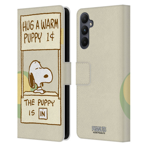 Peanuts Snoopy Hug Warm Leather Book Wallet Case Cover For Samsung Galaxy A05s