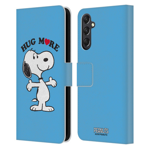 Peanuts Snoopy Hug More Leather Book Wallet Case Cover For Samsung Galaxy A24 4G / M34 5G