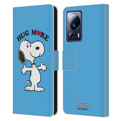 Peanuts Snoopy Hug More Leather Book Wallet Case Cover For Xiaomi 13 Lite 5G