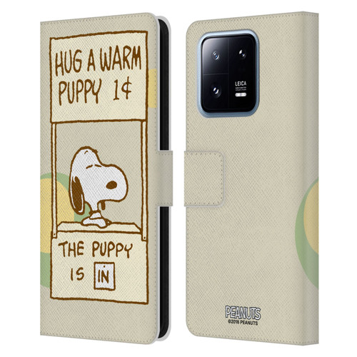 Peanuts Snoopy Hug Warm Leather Book Wallet Case Cover For Xiaomi 13 Pro 5G