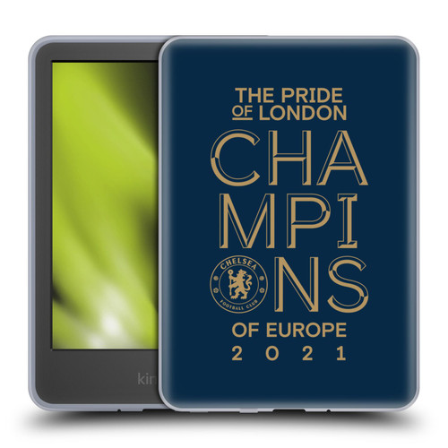 Chelsea Football Club 2021 Champions The Pride Of London Soft Gel Case for Amazon Kindle 11th Gen 6in 2022