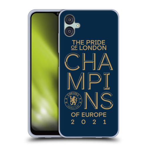 Chelsea Football Club 2021 Champions The Pride Of London Soft Gel Case for Samsung Galaxy M04 5G / A04e