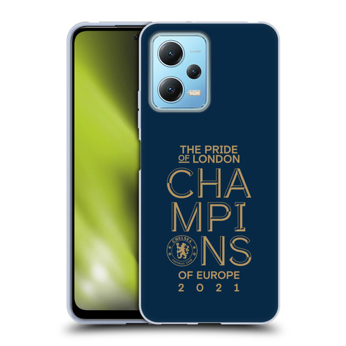 Chelsea Football Club 2021 Champions The Pride Of London Soft Gel Case for Xiaomi Redmi Note 12 5G