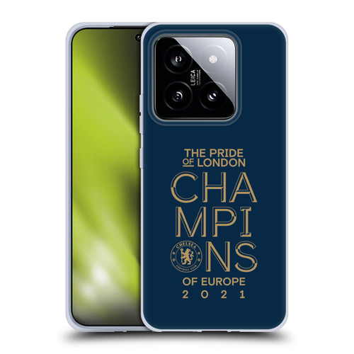 Chelsea Football Club 2021 Champions The Pride Of London Soft Gel Case for Xiaomi 14