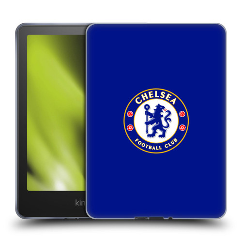 Chelsea Football Club Crest Plain Blue Soft Gel Case for Amazon Kindle Paperwhite 5 (2021)
