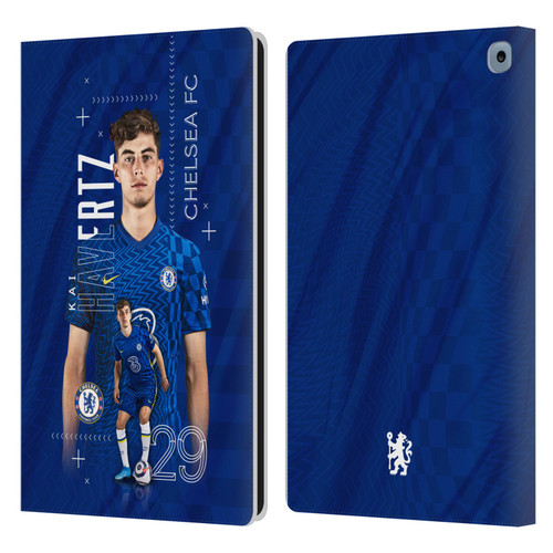Chelsea Football Club 2021/22 First Team Kai Havertz Leather Book Wallet Case Cover For Amazon Fire HD 10 (2021)