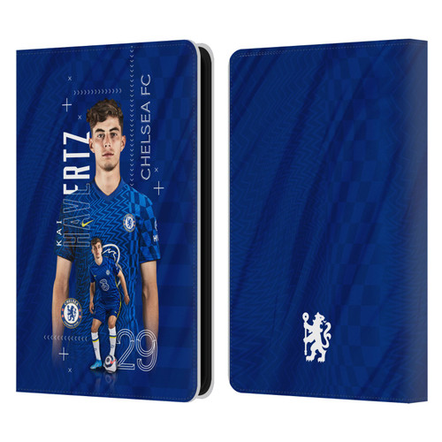 Chelsea Football Club 2021/22 First Team Kai Havertz Leather Book Wallet Case Cover For Amazon Kindle 11th Gen 6in 2022