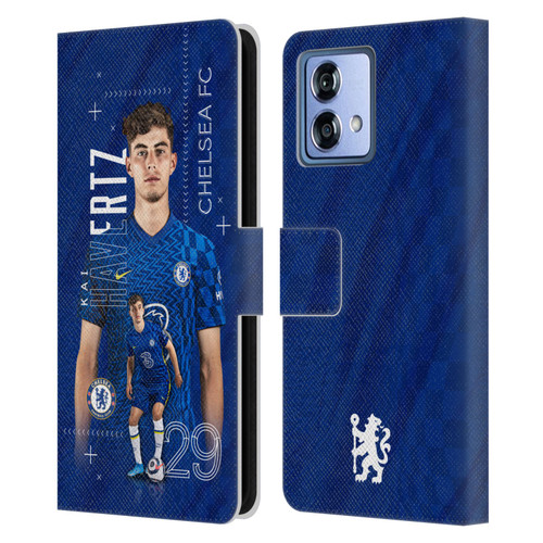 Chelsea Football Club 2021/22 First Team Kai Havertz Leather Book Wallet Case Cover For Motorola Moto G84 5G