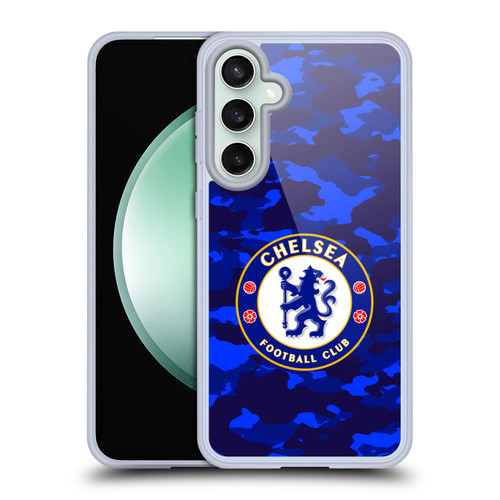 Chelsea Football Club Crest Camouflage Soft Gel Case for Samsung Galaxy S23 FE 5G