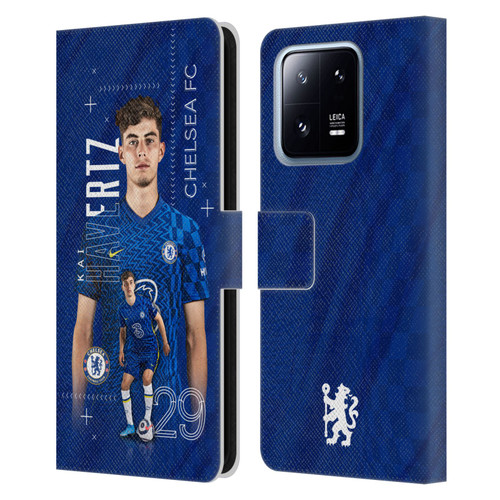 Chelsea Football Club 2021/22 First Team Kai Havertz Leather Book Wallet Case Cover For Xiaomi 13 Pro 5G