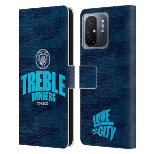Manchester City Man City FC 2023 Treble Winners Graphics Leather Book Wallet Case Cover For Xiaomi Redmi 12C