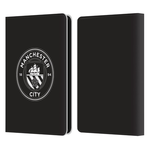 Manchester City Man City FC Badge Black White Mono Leather Book Wallet Case Cover For Amazon Kindle 11th Gen 6in 2022